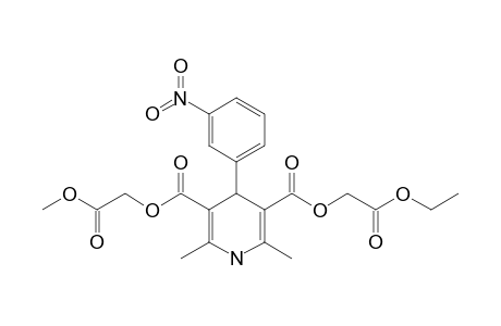 Ethoxycarbonylmethyl methoxycarbonylmethyl 1,4-dihydro-2,6-dimethyl-4-(3'-nitrophenyl)pyridine-3,5-dicarboxylate