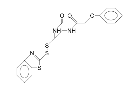 (3R,4R)-4-(BENZOTHAIZOL-2'-YL-DITHIO)-3-PHENOXYACETAMIDO-AZEDITIN-2-ONE;KAMIYA-COMPOUND