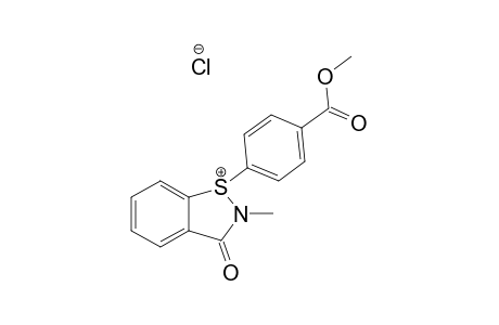 2,3-DIHYDRO-1-[4-(METHOXYCARBONYL)-PHENYL]-2-METHYL-3-OXO-1,2-BENZISOTHIAZOL_1-IUM_CHLORIDE