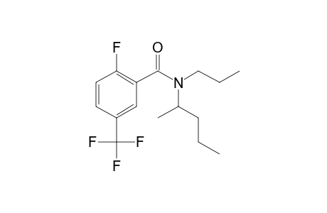 Benzamide, 2-fluoro-5-trifluoromethyl-N-(2-pentyl)-N-propyl-