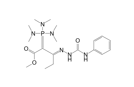 Methyl 3-[(Anilinocarbonyl)hydrazono]-2-[tris(dimethylamino)phosphoranylidene]pentanoate