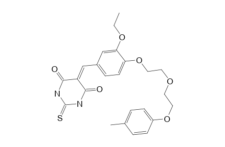 5-[3-Ethoxy-4-[2-[2-(4-methylphenoxy)ethoxy]ethoxy]benzylidene]-2-thioxo-hexahydropyrimidine-4,6-quinone