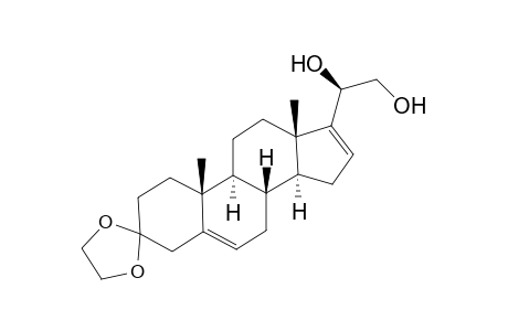 20α,21-dihydroxypregna-5,16-dien-3-one, cyclic ethylene acetal