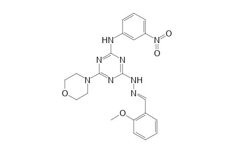 2-Morpholino-4-(3-nitrophenylamino)-6-(2-methoxybenzylidenehydrazino)-