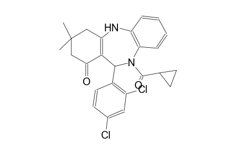 10-(cyclopropylcarbonyl)-11-(2,4-dichlorophenyl)-3,3-dimethyl-2,3,4,5,10,11-hexahydro-1H-dibenzo[b,e][1,4]diazepin-1-one