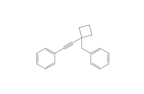1-(Phenylethynyl)-1-benzylcyclobutane