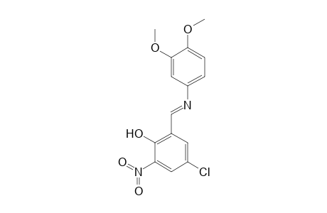 4-(2-Hydroxy-3-nitro-5-chlorobenzylideneamino)veratrole