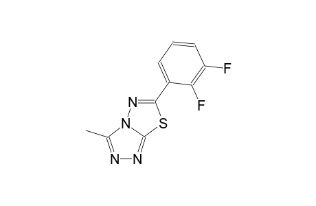 [1,2,4]triazolo[3,4-b][1,3,4]thiadiazole, 6-(2,3-difluorophenyl)-3-methyl-