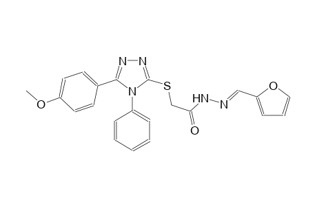 acetic acid, [[5-(4-methoxyphenyl)-4-phenyl-4H-1,2,4-triazol-3-yl]thio]-, 2-[(E)-2-furanylmethylidene]hydrazide