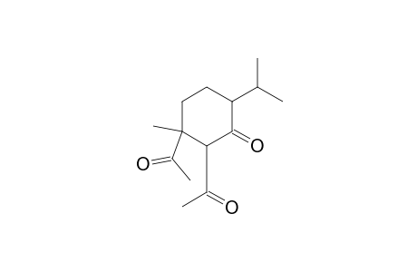 Cyclohexanone, 2,3-diacetyl-3-methyl-6-(1-methylethyl)-