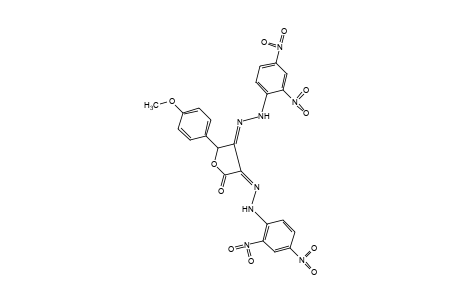 5-(p-METHOXYPHENYL)-2,3,4(5H)-FURANTRIONE, 3,4-BIS[(2,4-DINITROPHENYL)HYDRAZONE]