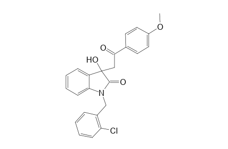 1-[(2-chlorophenyl)methyl]-3-hydroxy-3-[2-(4-methoxyphenyl)-2-oxoethyl]-2,3-dihydro-1H-indol-2-one