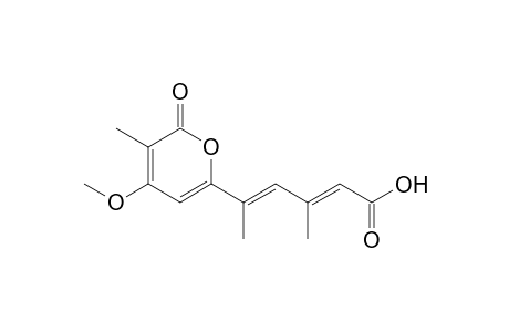 (2E,4E)-5-(6-keto-4-methoxy-5-methyl-pyran-2-yl)-3-methyl-hexa-2,4-dienoic acid