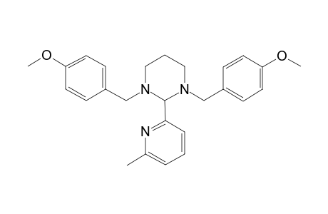 1,3-bis(4-methoxybenzyl)-2-(6-methyl-2-pyridinyl)hexahydropyrimidine