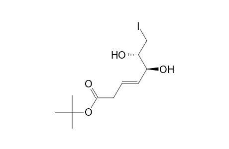 tert-Butyl (E)-(5S,6S)-5,6-Dihydroxy-7-iodohept-3-enoate