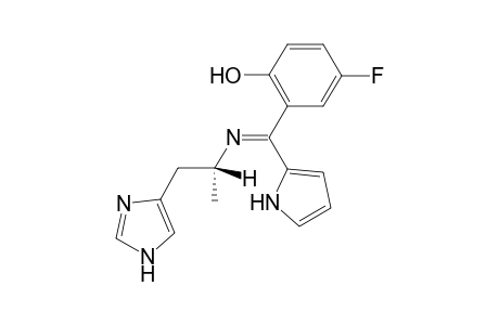 4-Fluoro-2-[[(Z)-(R)-2-(1H-imidazol-4-yl)-1-methyl-ethylimino]-(1H-pyrrol-2-yl)-methyl]-phenol