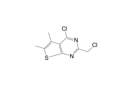 4-chloro-2-(chloromethyl)-5,6-dimethylthieno[2,3-d]pyrimidine