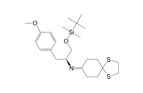 (2S)-[1-(TERT.-BUTYLDIMETHYLSILOXYMETHYL)-(4-METHOXYBENZYL)-ETHYL]-(1,4-DITHIASPIRO-[4.5]-DEC-8-YLIDENE)-AMINE