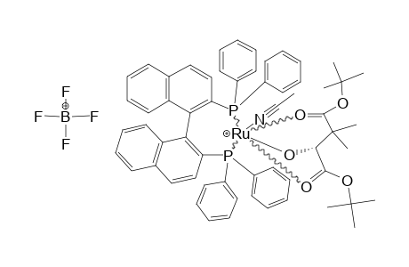 [RU-((R)-BINAP)-(MECN)-(OC(H)(CO(2)C(CH3)(3)))-(C(CH3)(2)(CO2C(CH3)(3)))]-(BF4)