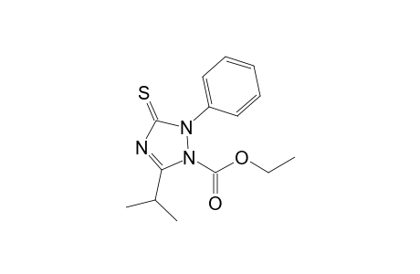 1-Ethoxycarbonyl-2,3-dihydro-5-(1-methylethyl)-2-phenyl-1H-[1,2,4]triazole-3-thione