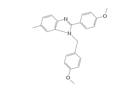 1-(p-methoxybenzyl)-2-(p-methoxyphenyl)-6-methylbenzimidazole