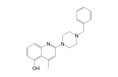 5-quinolinol, 4-methyl-2-[4-(phenylmethyl)-1-piperazinyl]-