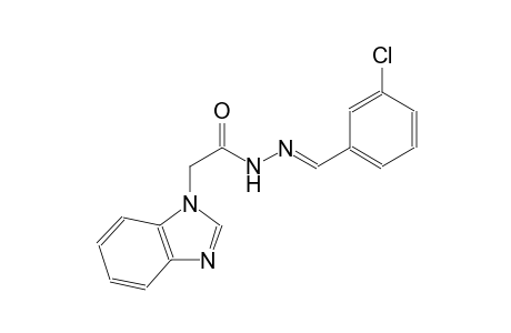 1H-benzimidazole-1-acetic acid, 2-[(E)-(3-chlorophenyl)methylidene]hydrazide