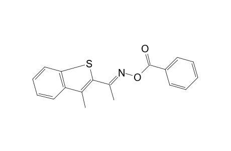 methyl 3-methylbenzo[b]thien-2-yl ketone, O-benzoyloxime