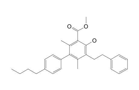 Methyl 4'-butyl-4-hydroxy-2,6-dimethyl-5-phenethylbiphenyl-3-carboxylate