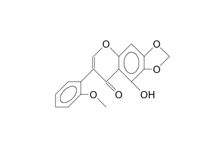 IRISONE-A;5-HYDROXY-2'-METHOXY-6,7-METHYLENEDIOXY-ISOFLAVONE