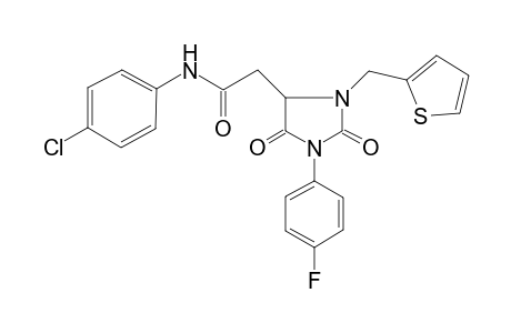 1H-Imidazole-4-acetamide, N-(4-chlorophenyl)-1-(4-fluorophenyl)tetrahydro-2,5-dioxo-3-(2-thienylmethyl)-