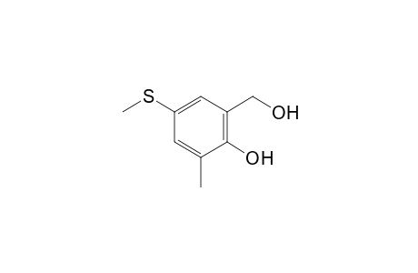 2-hydroxy-3-methyl-5-(methylthio)benzyl alcohol