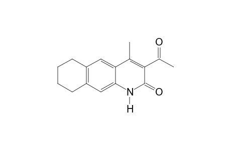 3-acetyl-4-methyl-6,7,8,9-tetrahydrobenzo[g]quinolin-2(1H)-one