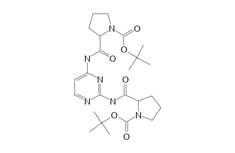 Pyrimidine, 2,4-bis[[N-T-butoxycarbonyl-2-azacyclopentyl]formamido]-