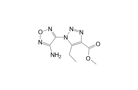 1H-1,2,3-triazole-4-carboxylic acid, 1-(4-amino-1,2,5-oxadiazol-3-yl)-5-ethyl-, methyl ester