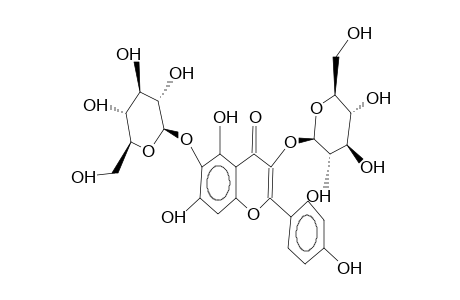 6-HYDROXYKAEMPFEROL-3,6-DI-O-BETA-D-GLUCOPYRANOSIDE