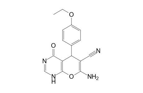 4H-Pyrano[2,3-d]pyrimidine-6-carbonitrile, 7-amino-5-(4-ethoxyphenyl)-4-oxo-1,5-dihydro-