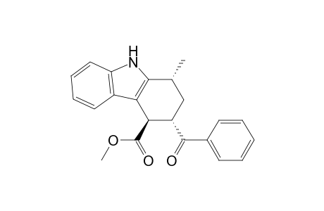 1H-Carbazole-4-carboxylic acid, 3-benzoyl-2,3,4,9-tetrahydro-1-methyl-, methyl ester, (1.alpha.,3.alpha.,4.beta.)-(.+-.)-