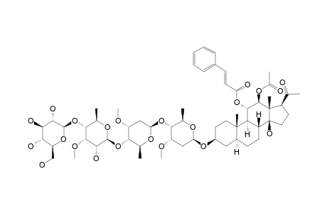 BETA-D-GLUCOPYRANOSYL-(1->4)-BETA-D-6-DEOXY-3-O-METHYL-ALLOPYRANOSYL-(1->4)-BETA-D-OLEANDROPYRANOSYL-(1->4)-BETA-D-CYMAROPYRANOSYL-(1->3)-CONDURANGOGENIN-A