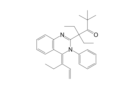 2-(1,1-Diethyl-2-oxo-3,3-dimethylbutyl)-3-phenyl-4-(1-ethylpropenlidene)-3,4-dihydroquinazoline