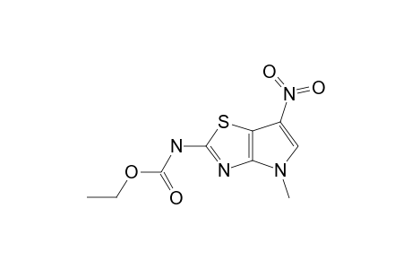 4-methyl-6-nitro-4H-pyrrolo[2,3-d]thiazole-2-carbamic acid, ethyl ester