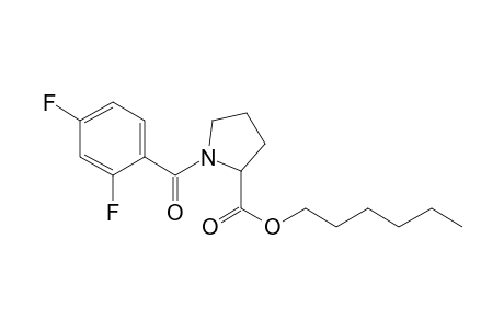 L-Proline, N-(2,4-difluorobenzoyl)-, hexyl ester