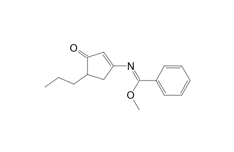 3-[N-Methoxy(phenyl)methyleneamino]-5-propylcyclopent-2-en-1-one