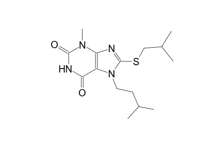 1H-purine-2,6-dione, 3,7-dihydro-3-methyl-7-(3-methylbutyl)-8-[(2-methylpropyl)thio]-