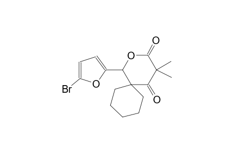 2H-Pyran-2,4(3H)-dione, dihydro-6-(5-bromo-2-furyl)-3,3-dimethyl-5-spirocyclohexane-