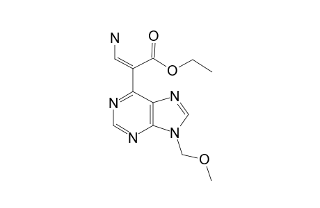 (E)-ETHYL-ALPHA-(AMINOETHYLENE)-9-(METHOXYMETHYL)-9H-PURINE-6-ACETATE