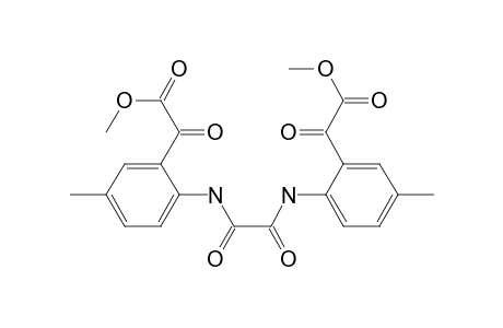 Benzeneacetic acid, 2,2'-[(1,2-dioxo-1,2-ethanediyl)diimino]bis[5-methyl-.alpha.-oxo-, dimethyl ester