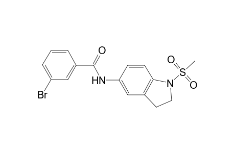 3-Bromo-N-(1-methanesulfonyl-2,3-dihydro-1H-indol-5-yl)-benzamide
