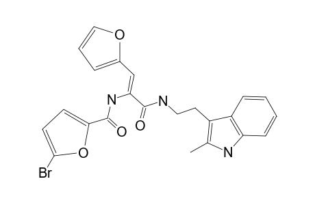 5-Bromanyl-N-[(Z)-1-(furan-2-yl)-3-[2-(2-methyl-1H-indol-3-yl)ethylamino]-3-oxidanylidene-prop-1-en-2-yl]furan-2-carboxamide