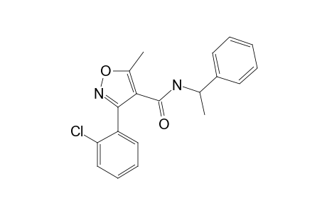 3-(o-chlorophenyl)-5-methyl-N-(alpha-methylbenzyl)-4-isoxazolecarboxamide